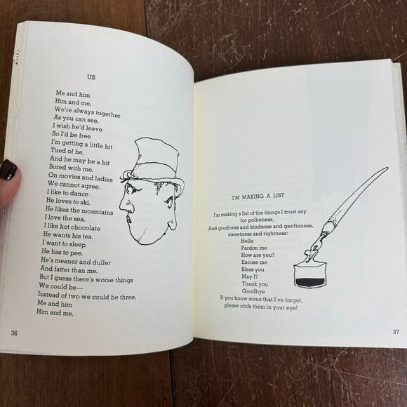 Where the Sidewalk Ends Shel Silverstein 1974 Hardback book with dust cover - Picture 13 of 16